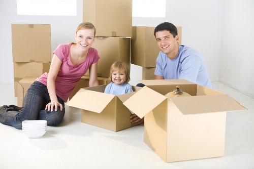 Packing service support for a Mayfair home move