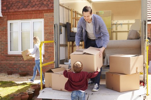 Packing and preparing belongings for a Mayfair home move