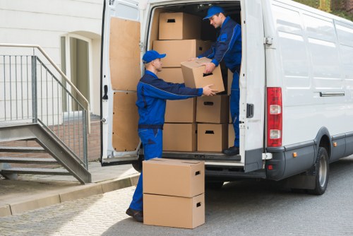 Student moving van arranged for a central London Mayfair property move