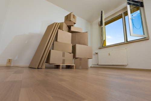 Mayfair removal van completing a careful and organised relocation service