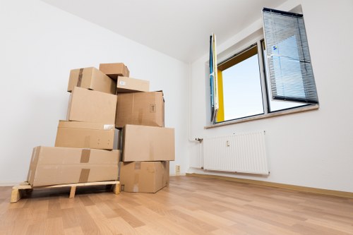 Packing and loading furniture into a truck for a Mayfair relocation