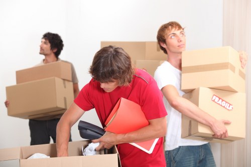 Prepared furniture pick-up with careful handling in a Mayfair property