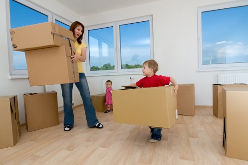 Packing and preparation for a man and van booking in Mayfair