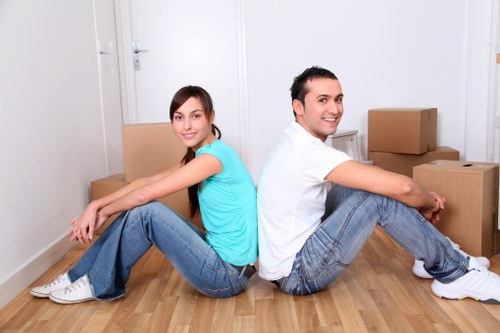 Careful furniture transport during a Mayfair relocation
