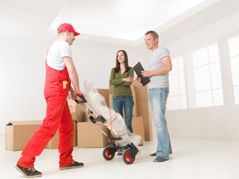Careful packing and loading for same day removals in a Mayfair property