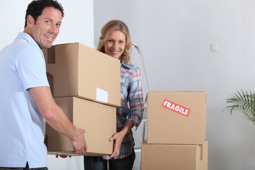 Efficient office setup after removals in Mayfair with desks and equipment arranged