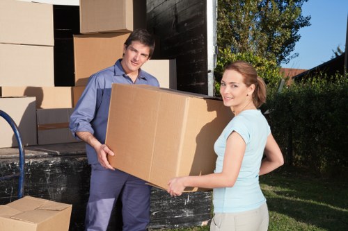 Secure transport of office and household items using a moving truck in Mayfair