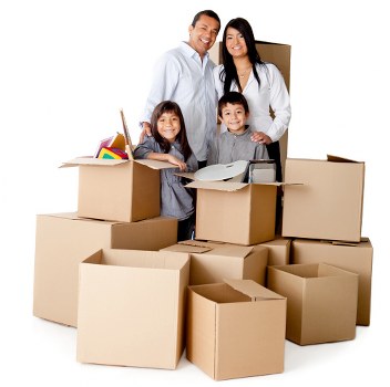Organised unpacking in a central London apartment